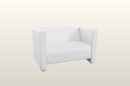 LOUNGESOFA Leder 2er (weiß)