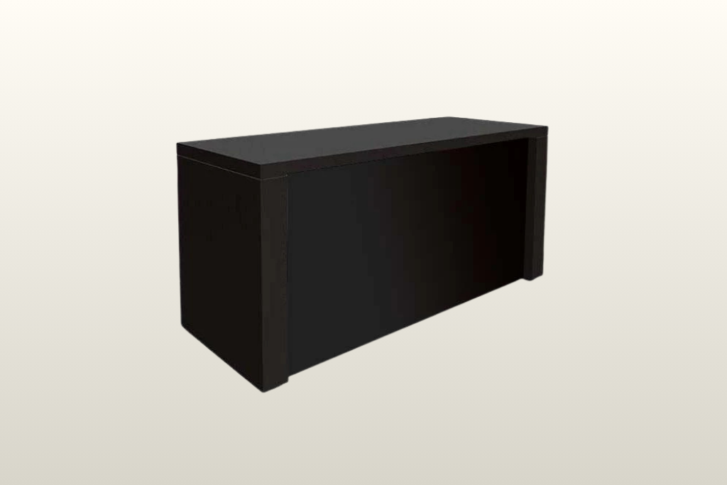 BRÜCKENTISCH groß + Blende (Schwarz)