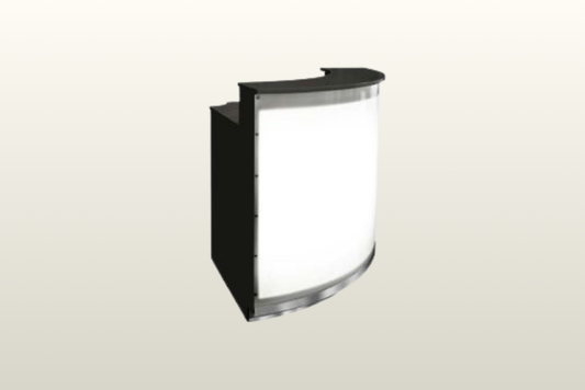 THEKE 90° rund (schwarz)